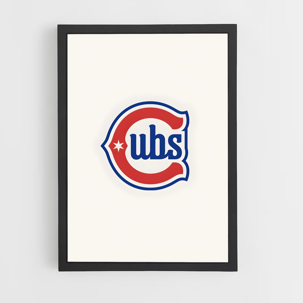 Poster Chicago de cubs – affiche Baseball (vue 2)